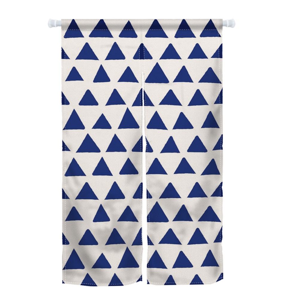 Noren Curtain Doorway - Tirai Pintu Jepang Geometris Garis Gelombang