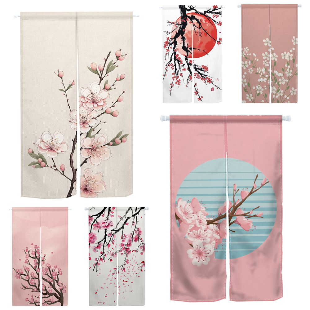 Tirai Pintu Bunga Sakura Gaya  - Noren Curtain Doorway ulasan dan harga