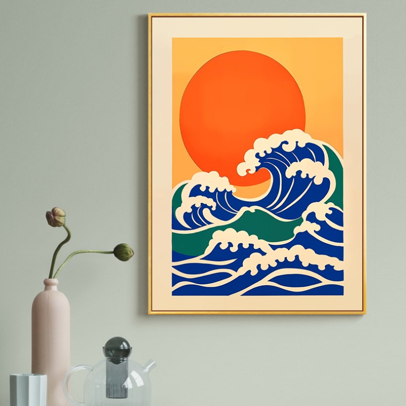 Ilustrasi Jepang Retro Kanvas  - Japanese Lifestyle Gifts ulasan dan harga