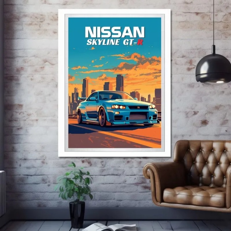 Poster Mobil Sport Klasik Jepa - Japanese Lifestyle Gifts ulasan dan harga