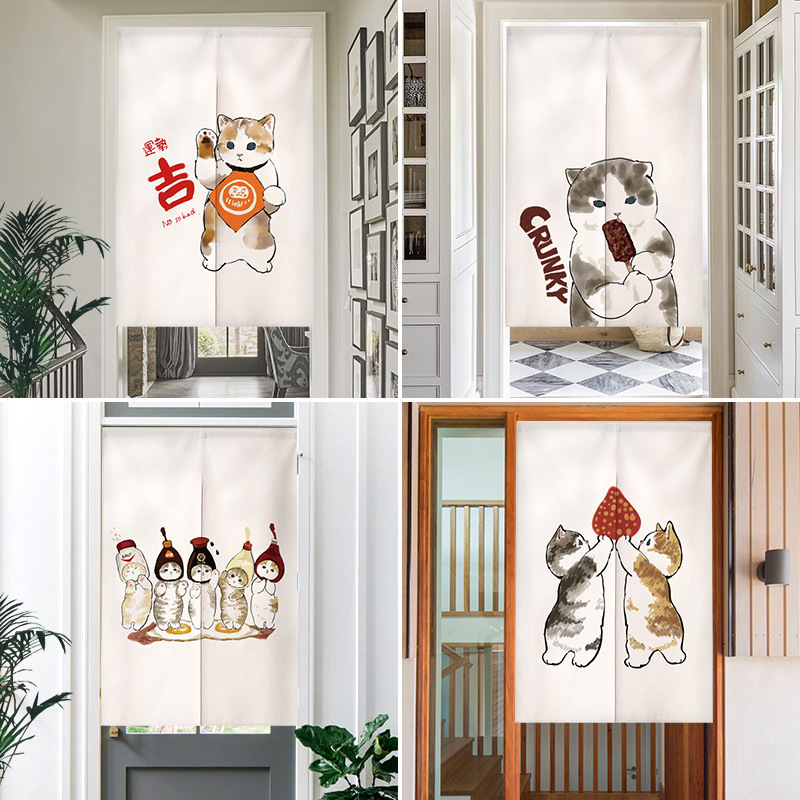 Tirai Ruang Ganti Kucing Hewan - Noren Curtain Doorway ulasan dan harga