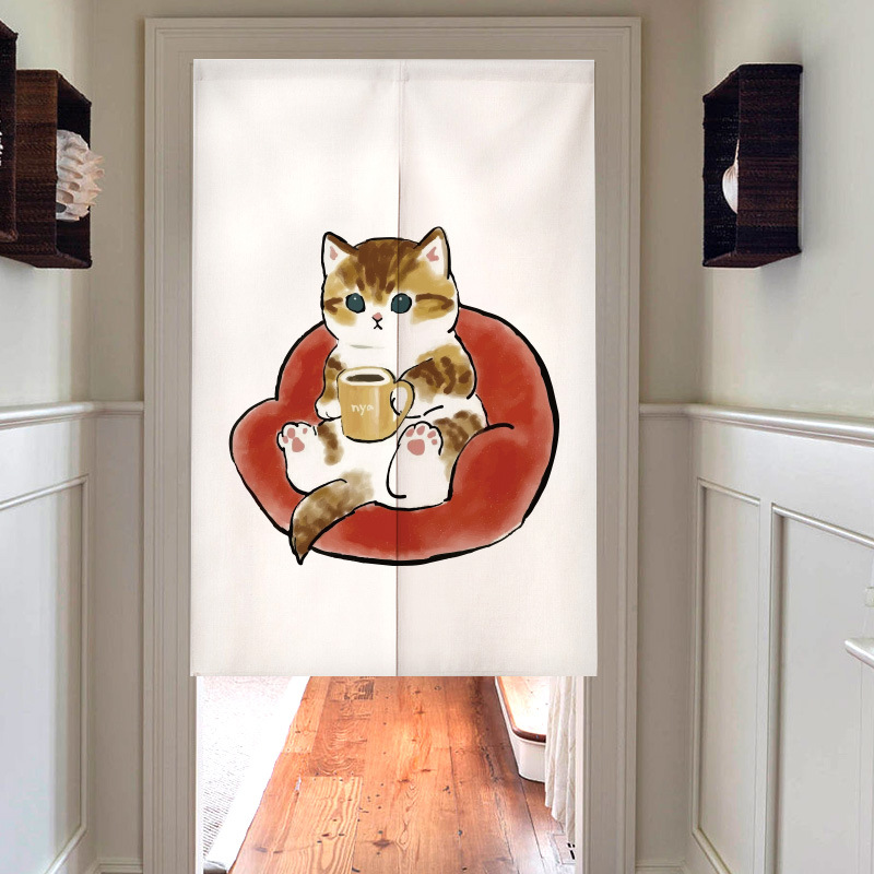 Tirai Ruang Ganti Kucing Hewan - Noren Curtain Doorway ulasan dan harga