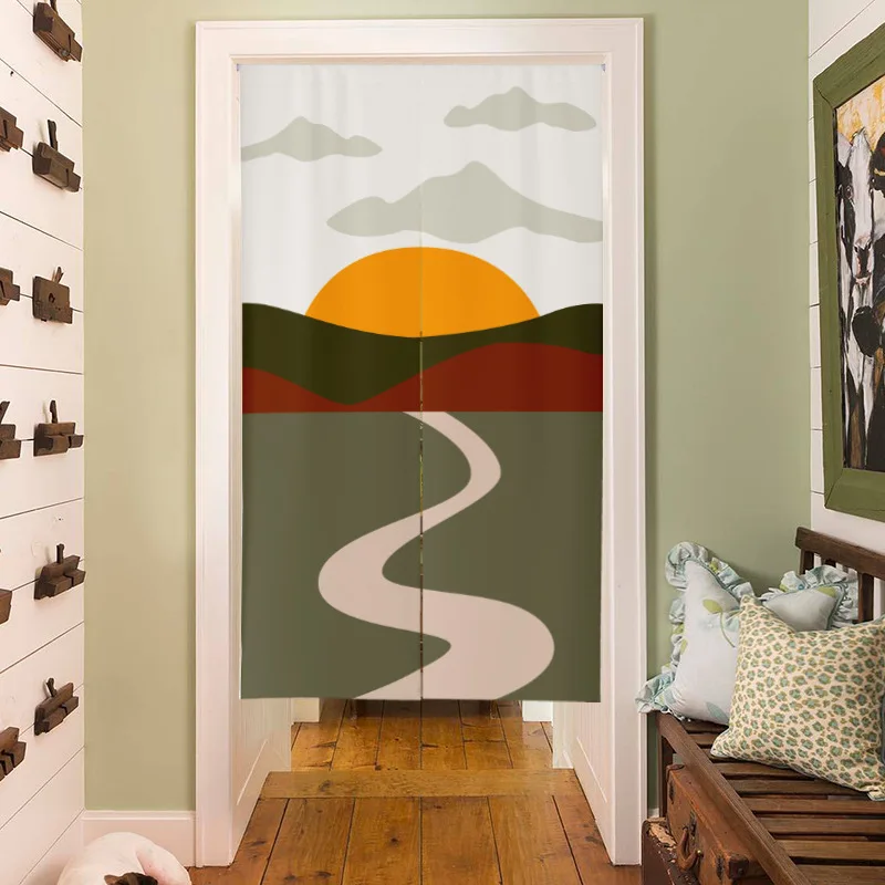 Tirai Pintu Bergambar Pemandan - Noren Curtain Doorway ulasan dan harga