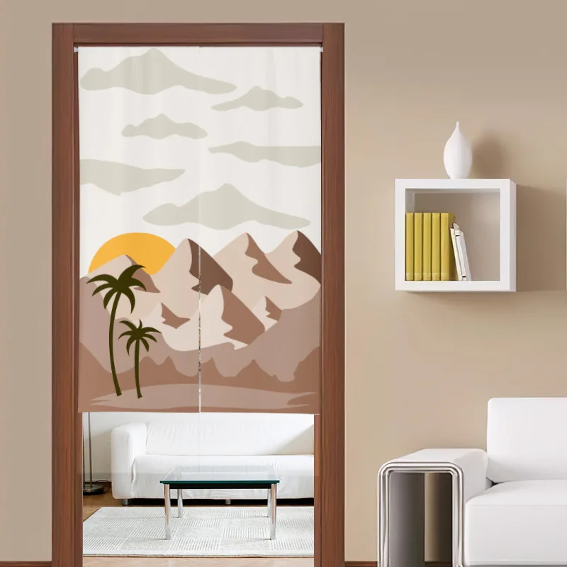 Tirai Pintu Bergambar Pemandan - Noren Curtain Doorway ulasan dan harga