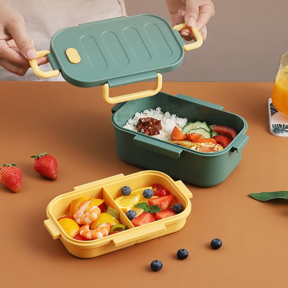 Kotak Makan Dua Kompartemen Du - Bento Box Two Tier ulasan dan harga