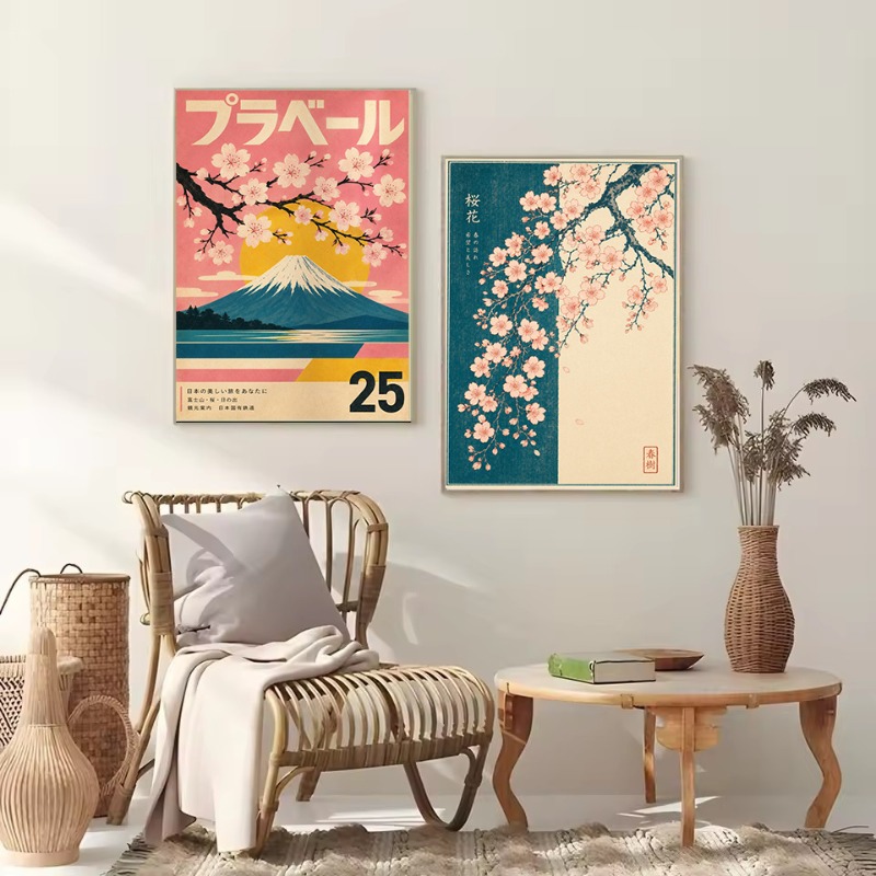 Poster Estetika Sushi Sakura B - Japanese Lifestyle And Culture ulasan dan harga